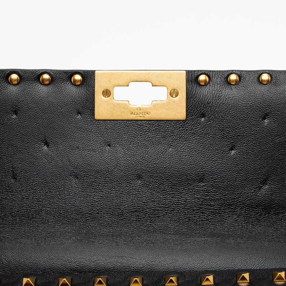 Valentino Calfskin Rockstud Spike Up Shoulder Bag - Picture 8 of 13